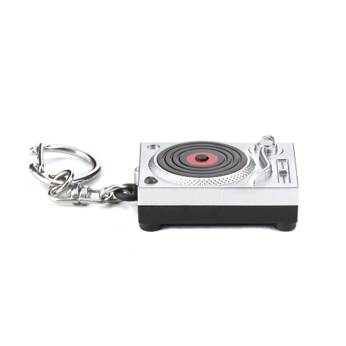 Llavero Turntable con Luz y Sonido de Scratching