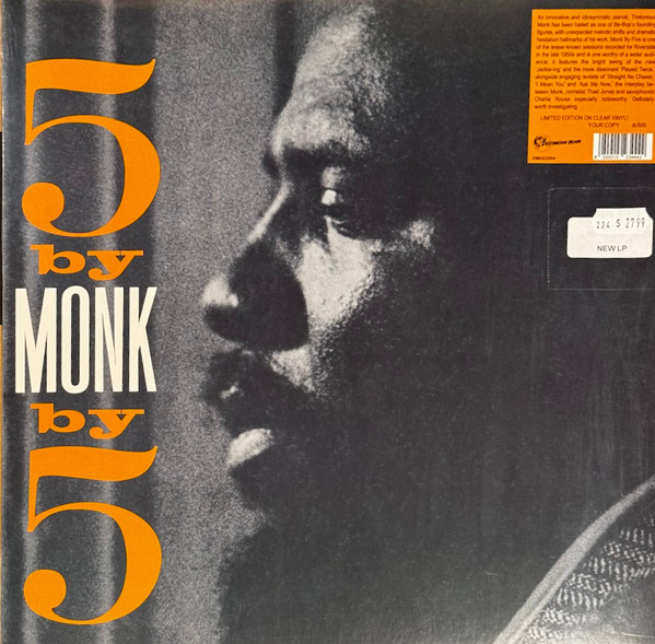 The Thelonious Monk Quintet – 5 By Monk By 5 (Disco de color)