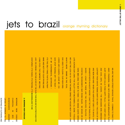 Jets To Brazil - Orange Rhyming Dictionary