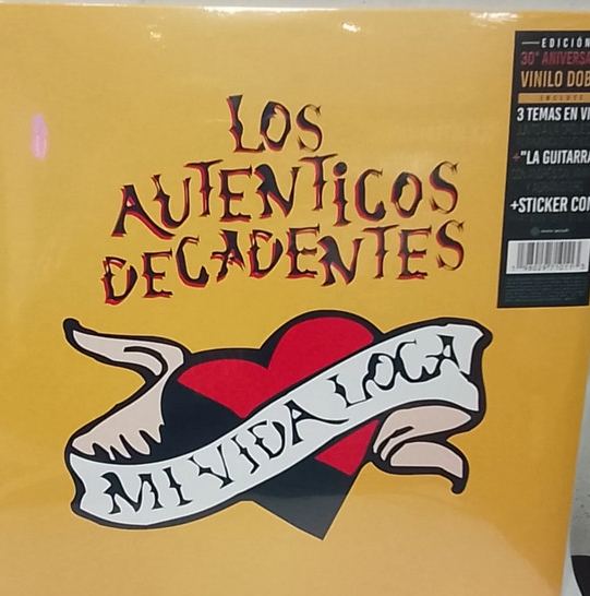 Los Auténticos Decadentes – Mi Vida Loca (30 Aniversario) (2 Discos  + Sticker + 3 Temas En Vivo)
