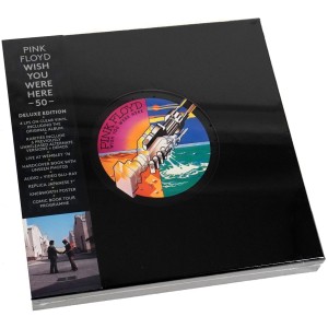 Pink Floyd – Wish You Were Here -50-  (50th Anniversary Deluxe Boxset Incluye: 4 Discos Translúcidos + 2 CD's + Blu-Ray Audio + Single 7" + Booklet + Poster +Comic + Replica de Entradas y Pases Backstage)