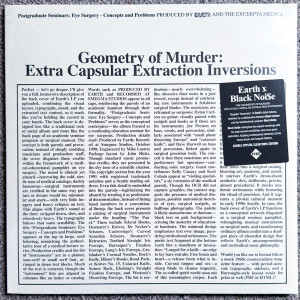 Earth X Black Noi$e - Geometry Of Murder: The Extra Capsular Extraction Inversions (2 Discos De Color)